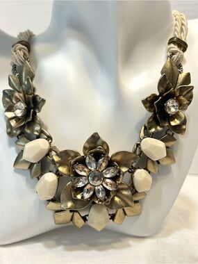 Chloe + Isabel Gardenia Choker Statement Necklace N230 NYC 19" Howlight Chrystal